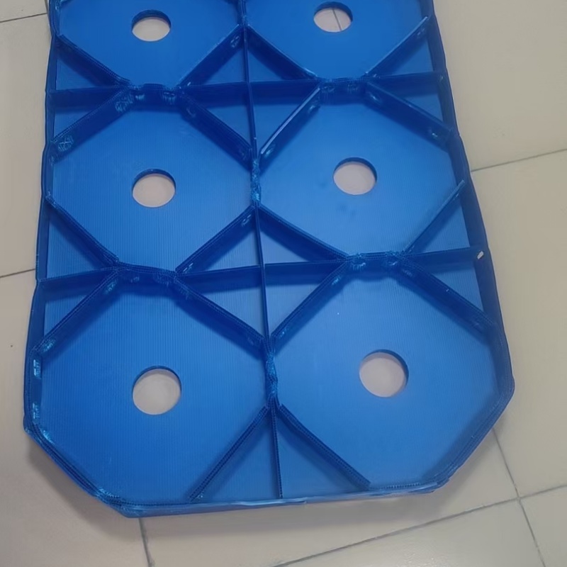 蓝色六边形中空板专用分隔垫板